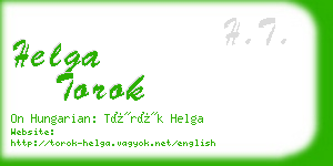 helga torok business card